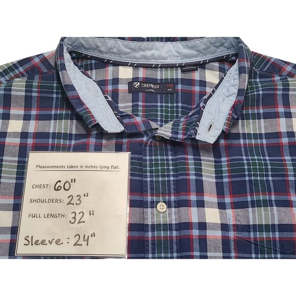 Daniel Cremieux Button Down Shirt Mens 3XL Plaid Long Sleeve Classic Fit Cotton - Picture 4 of 5